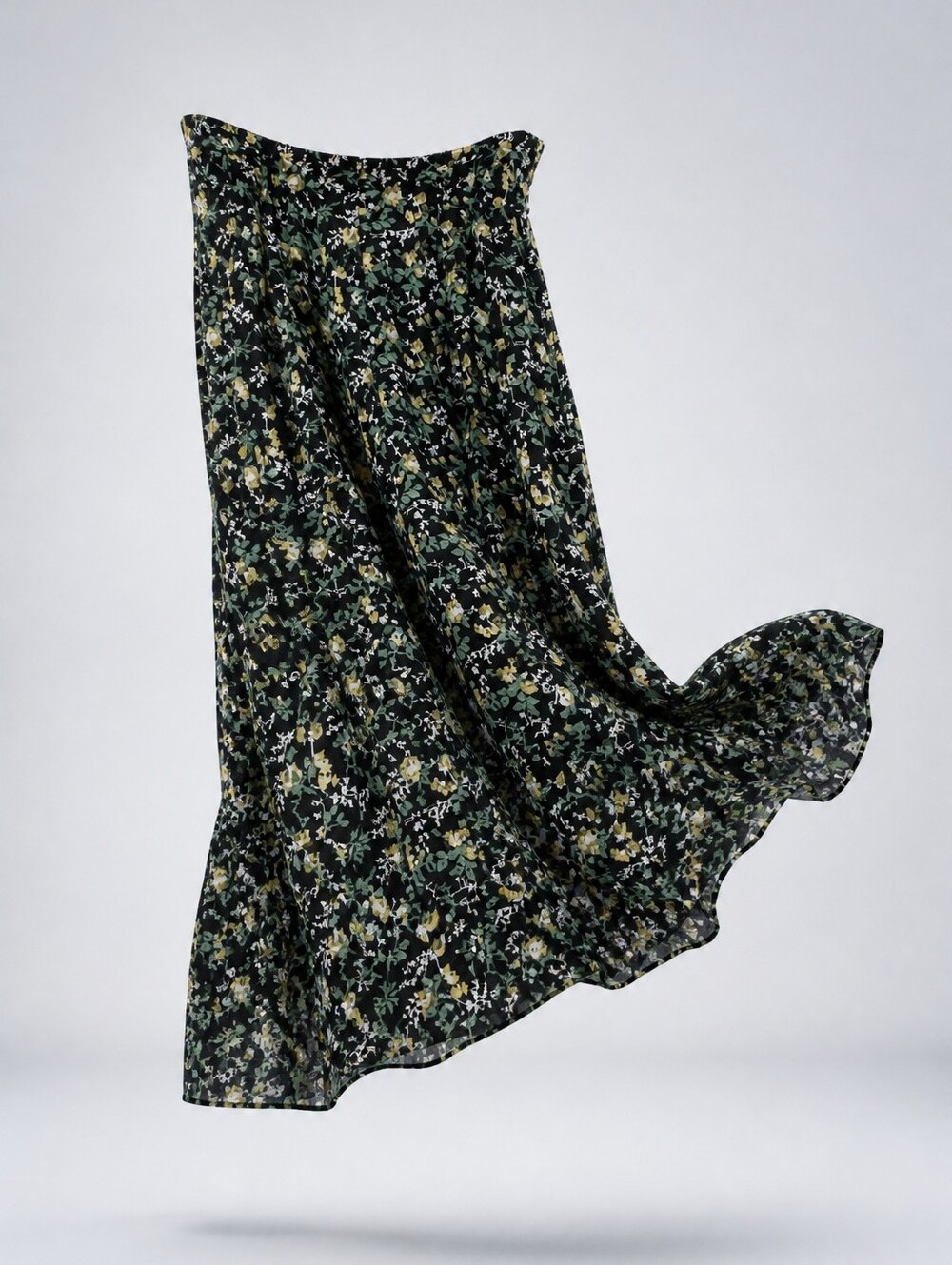 Vintage Kathie Lee Collection Floral Midi Skirt